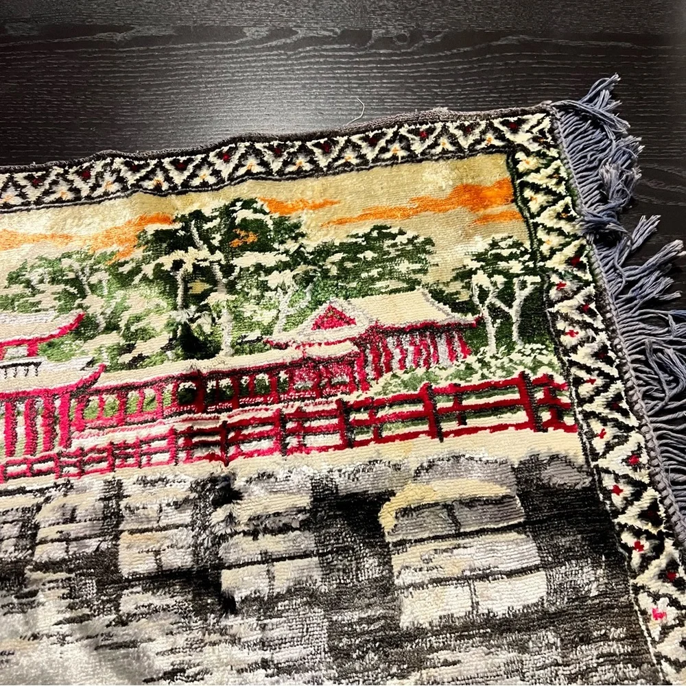 Vintage  Scenic Tapestry Wall Hanging
